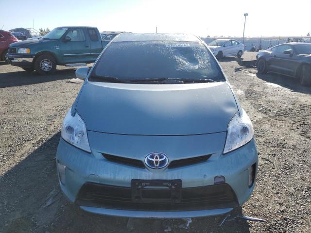 JTDKN3DU3E1813925 - 2014 TOYOTA PRIUS TURQUOISE photo 5