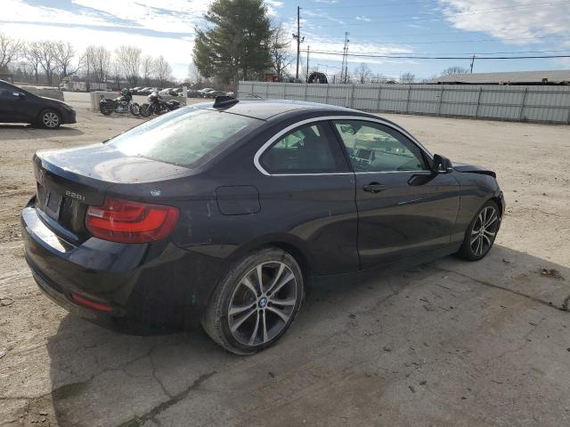 WBA1F9C56GV546309 - 2016 BMW 228 I SULEV BLACK photo 3