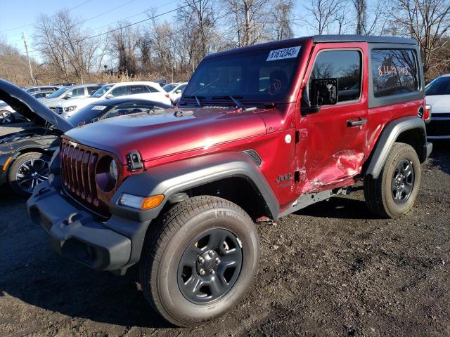 1C4GJXAGXMW649887 - 2021 JEEP WRANGLER SPORT BURGUNDY photo 1