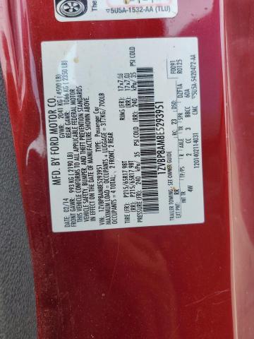 1ZVBP8AM8E5293951 - 2014 FORD MUSTANG RED photo 13