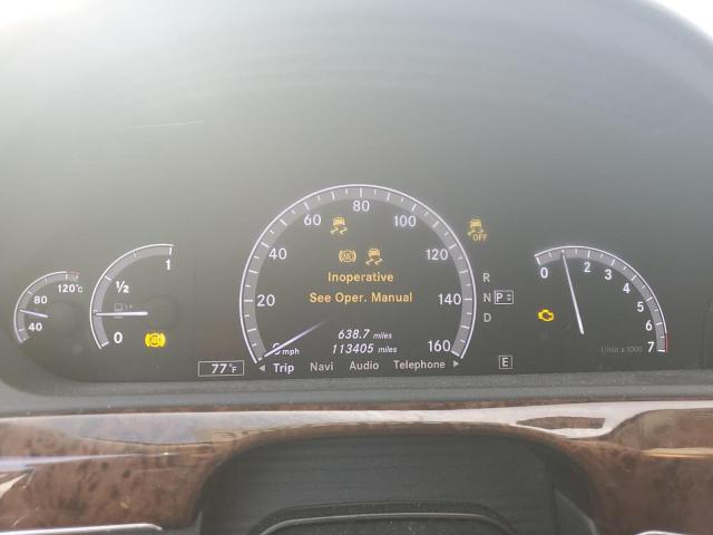 WDDNG9EB9DA518985 - 2013 MERCEDES-BENZ S 550 4MATIC SILVER photo 9