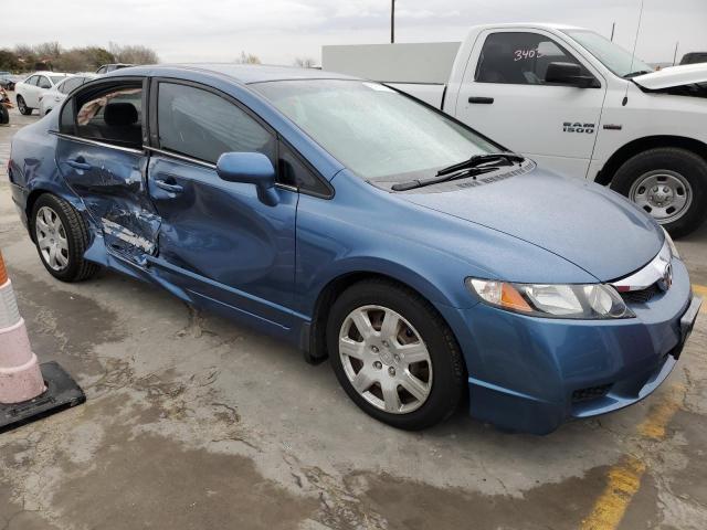 2HGFA16569H326640 - 2009 HONDA CIVIC LX BLUE photo 4