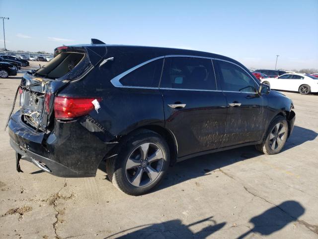 5FRYD3H28FB010699 - 2015 ACURA MDX BLACK photo 3