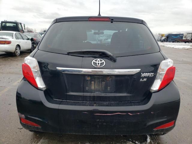 JTDKTUD37CD524027 - 2012 TOYOTA YARIS BLACK photo 6