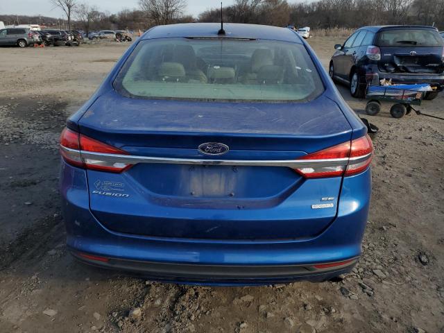 3FA6P0HD7HR114348 - 2017 FORD FUSION SE BLUE photo 6