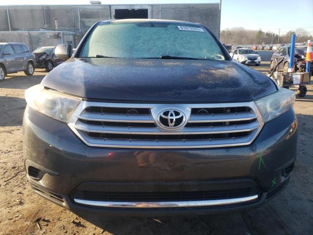 5TDBK3EH9DS183887 - 2013 TOYOTA HIGHLANDER BASE GRAY photo 5