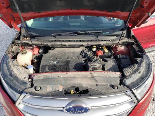 2FMTK3J82FBB03324 - 2015 FORD EDGE SEL MAROON photo 11