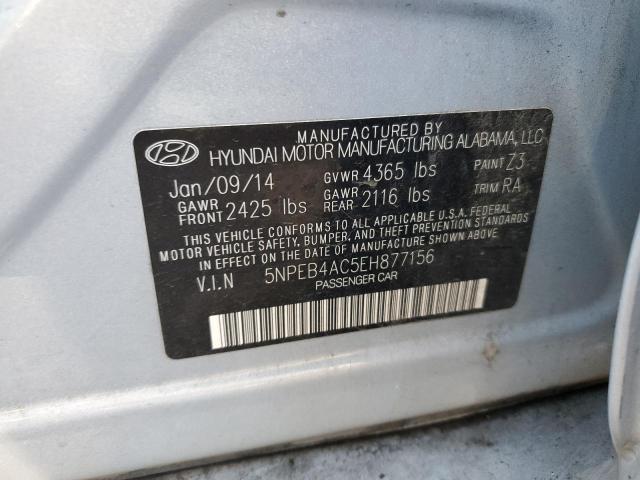 5NPEB4AC5EH877156 - 2014 HYUNDAI SONATA GLS BLUE photo 13