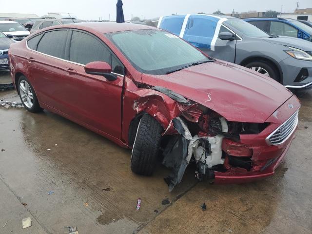 3FA6P0LU1JR152588 - 2018 FORD FUSION SE HYBRID BURGUNDY photo 4