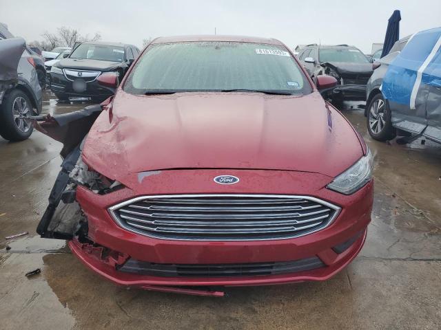 3FA6P0LU1JR152588 - 2018 FORD FUSION SE HYBRID BURGUNDY photo 5