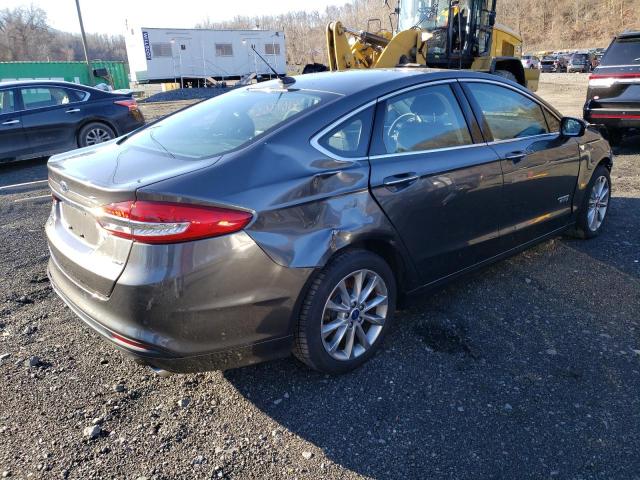 3FA6P0PUXHR376835 - 2017 FORD FUSION SE PHEV GRAY photo 3