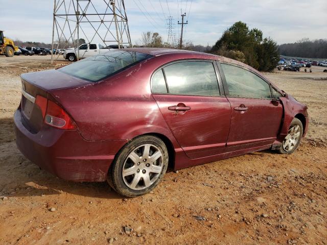 2HGFA16586H517634 - 2006 HONDA CIVIC LX BURGUNDY photo 3