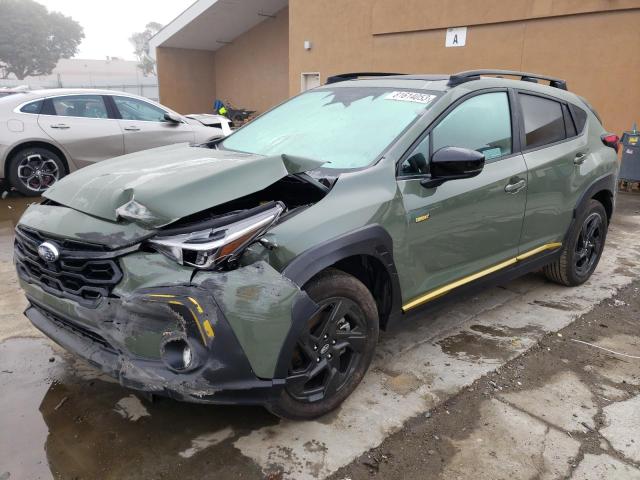 4S4GUHF65R3709253 - 2024 SUBARU CROSSTREK SPORT GREEN photo 1