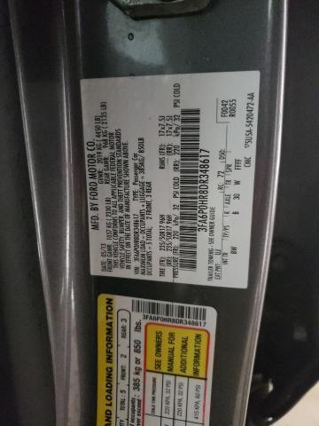 3FA6P0HR8DR348617 - 2013 FORD FUSION SE GRAY photo 13