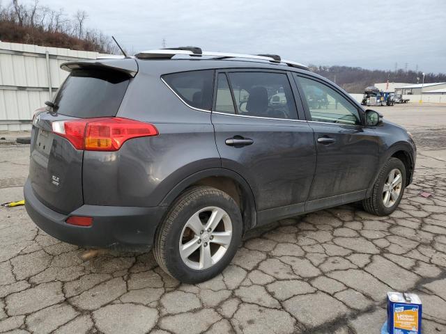 JTMRFREV6DD026485 - 2013 TOYOTA RAV4 XLE GRAY photo 3