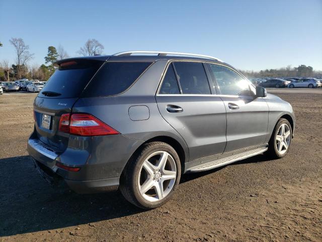 4JGDA7DB9EA314570 - 2014 MERCEDES-BENZ ML 550 4MATIC GRAY photo 3