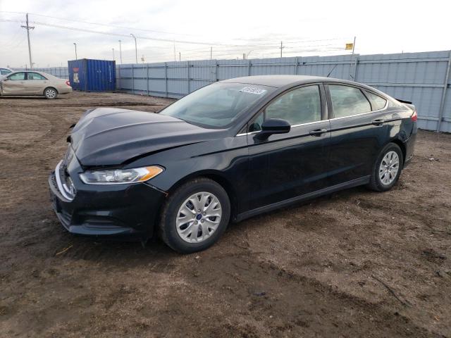 3FA6P0G7XER150042 - 2014 FORD FUSION S BLACK photo 1