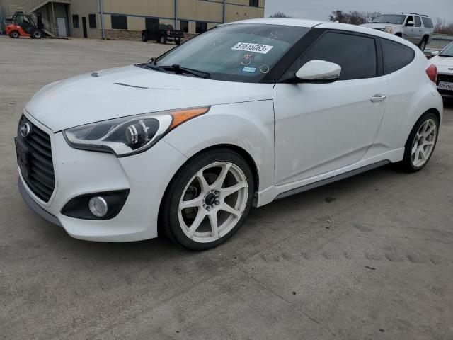 KMHTC6AE2EU200388 - 2014 HYUNDAI VELOSTER TURBO WHITE photo 1