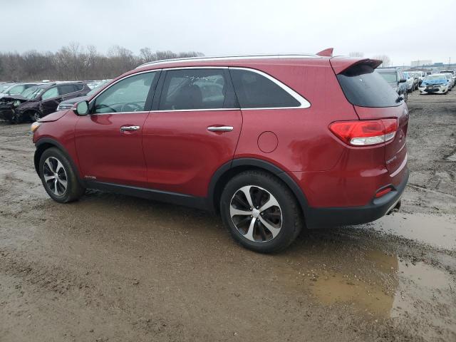 5XYPHDA53GG143327 - 2016 KIA SORENTO EX RED photo 2