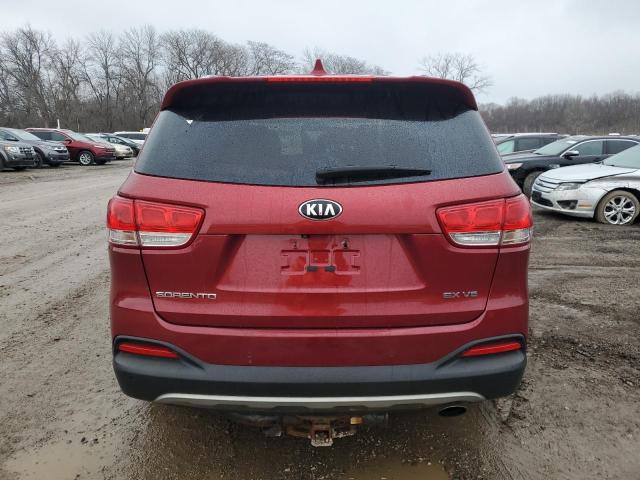 5XYPHDA53GG143327 - 2016 KIA SORENTO EX RED photo 6