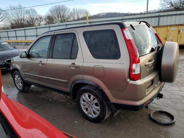 JHLRD78916C062461 - 2006 HONDA CR-V SE TAN photo 2