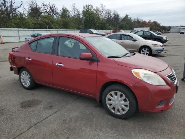 3N1CN7AP4CL861212 - 2012 NISSAN VERSA S RED photo 4