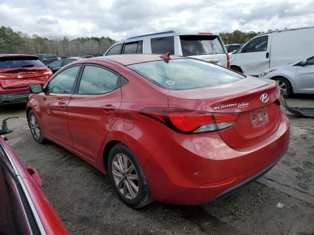 KMHDH4AE6EU048223 - 2014 HYUNDAI ELANTRA SE RED photo 2