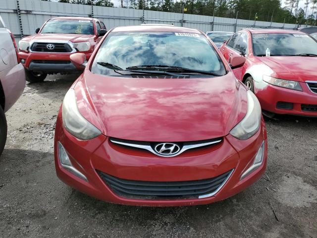 KMHDH4AE6EU048223 - 2014 HYUNDAI ELANTRA SE RED photo 5