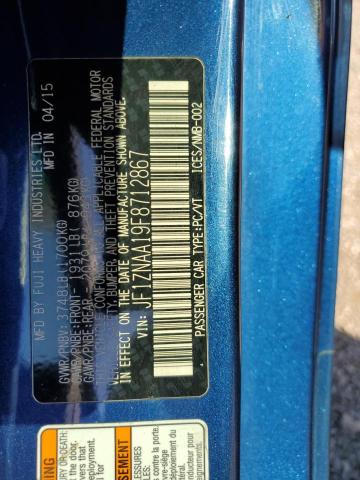 JF1ZNAA19F8712867 - 2015 TOYOTA SCION FR-S BLUE photo 12