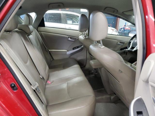 JTDKN3DU6A0020442 - 2010 TOYOTA PRIUS წითელი ფოტო 10