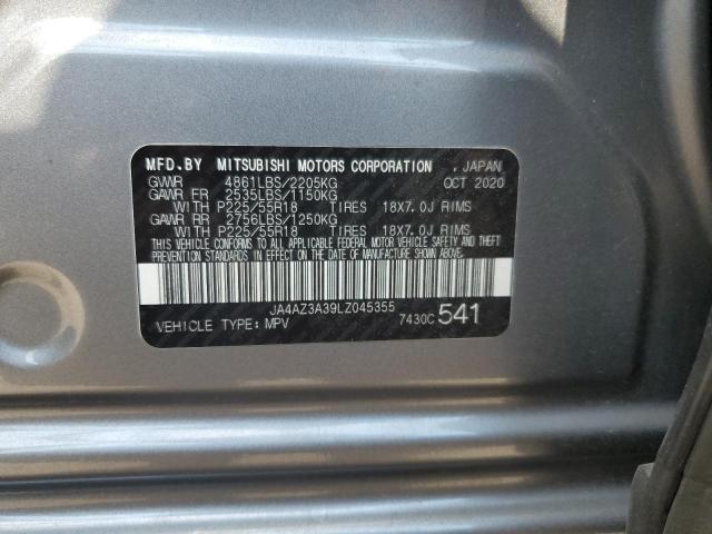 JA4AZ3A39LZ045355 - 2020 MITSUBISHI OUTLANDER SE GRAY photo 13