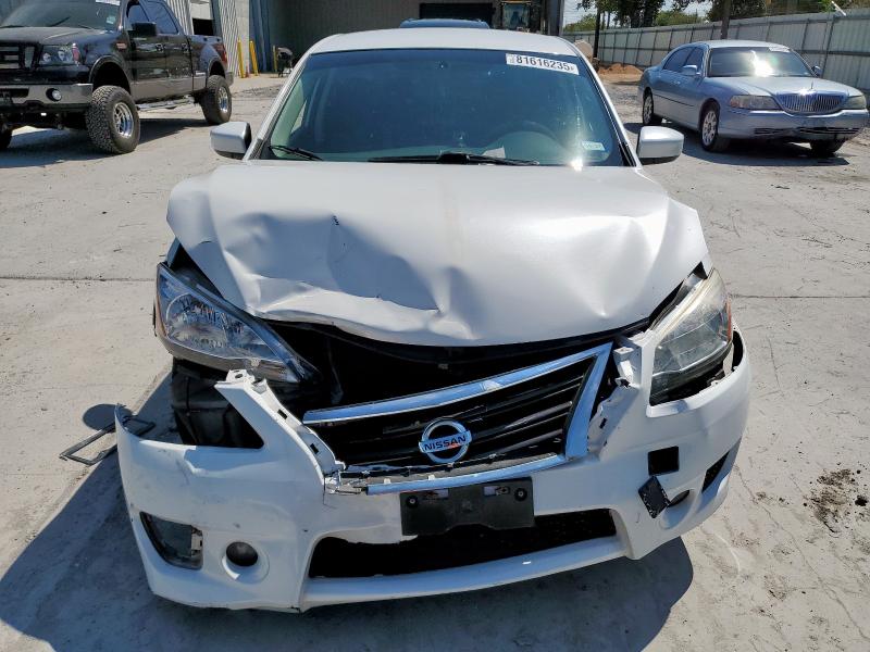 3N1AB7AP5DL754073 - 2013 NISSAN SENTRA S WHITE photo 5