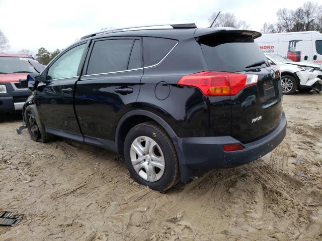 2T3BFREV0DW112833 - 2013 TOYOTA RAV4 LE BLACK photo 2