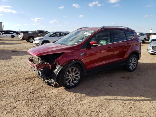 1FMCU0JD2HUE71635 - 2017 FORD ESCAPE TITANIUM RED photo 1