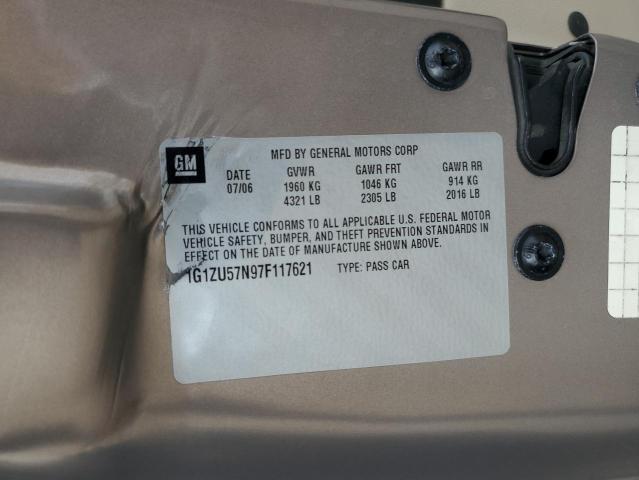 1G1ZU57N97F117621 - 2007 CHEVROLET MALIBU LTZ 棕色 照片 13