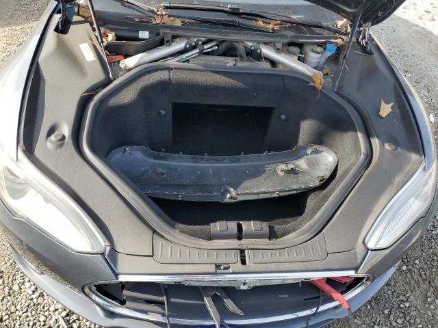 5YJSA1H19EFP37263 - 2014 TESLA MODEL S GRAY photo 11