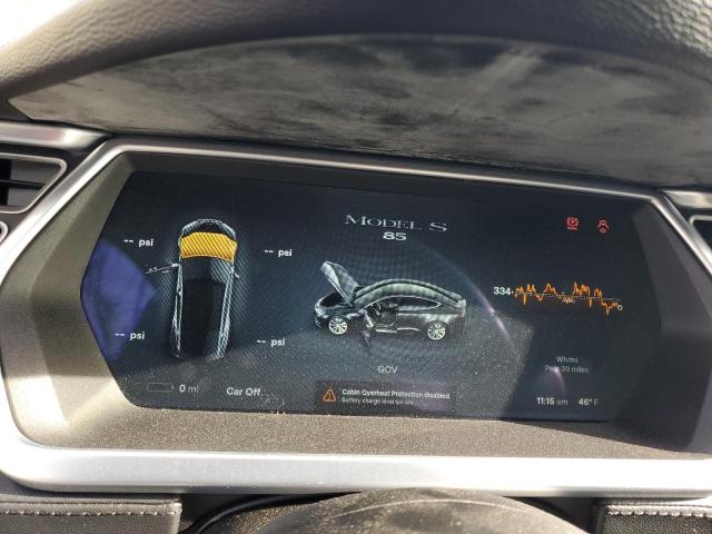 5YJSA1H19EFP37263 - 2014 TESLA MODEL S GRAY photo 9