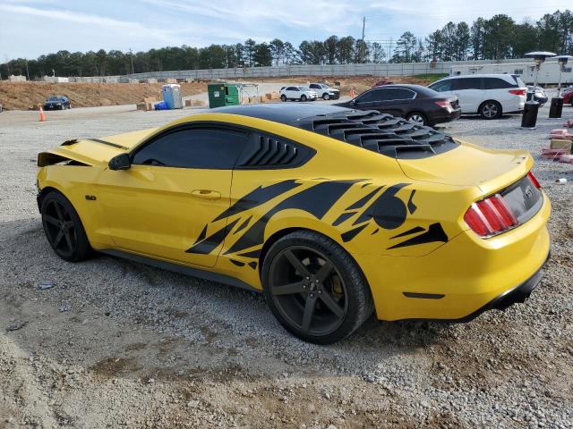 1FA6P8CFXH5335484 - 2017 FORD MUSTANG GT YELLOW photo 2