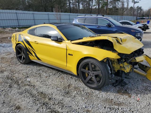 1FA6P8CFXH5335484 - 2017 FORD MUSTANG GT YELLOW photo 4