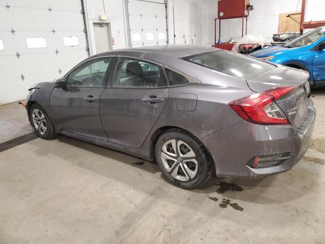 2HGFC2F54JH541518 - 2018 HONDA CIVIC LX GRAY photo 2