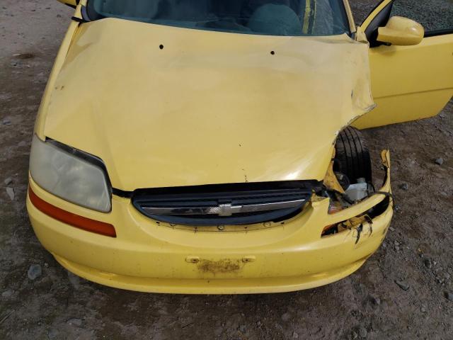 KL1TD62614B204460 - 2004 CHEVROLET AVEO YELLOW photo 11