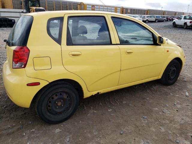 KL1TD62614B204460 - 2004 CHEVROLET AVEO YELLOW photo 3