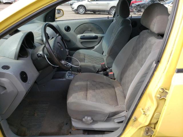 KL1TD62614B204460 - 2004 CHEVROLET AVEO YELLOW photo 7