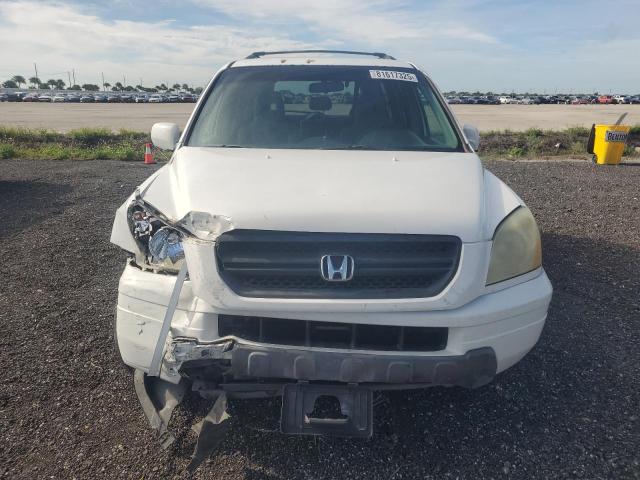 5FNYF184X5B040769 - 2005 HONDA PILOT EX WHITE photo 5
