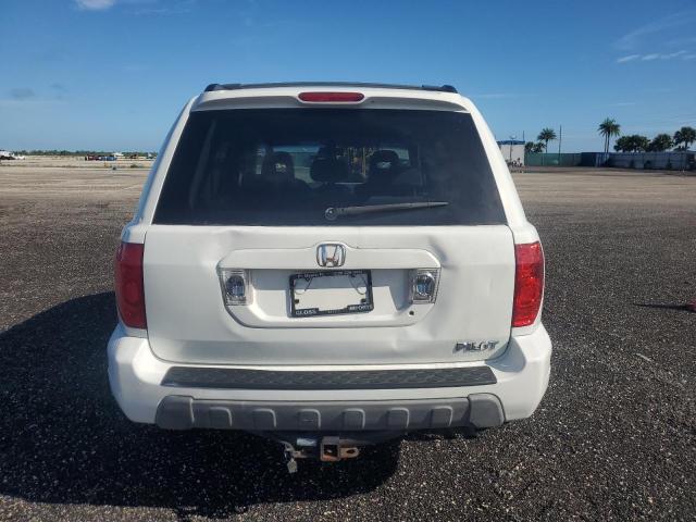 5FNYF184X5B040769 - 2005 HONDA PILOT EX WHITE photo 6