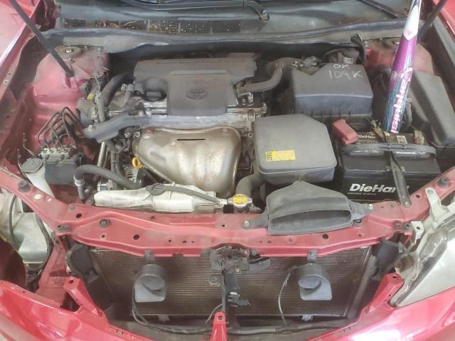 4T1BF1FK8CU561965 - 2012 TOYOTA CAMRY BASE RED photo 11