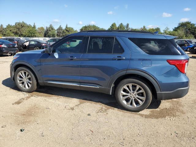 1FMSK8DH3LGA36709 - 2020 FORD EXPLORER XLT Blau Foto 2