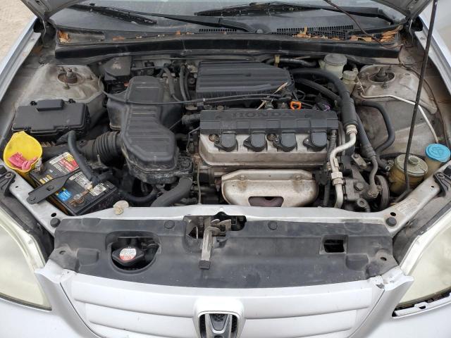 2HGES15502H553807 - 2002 HONDA CIVIC LX SILVER photo 11