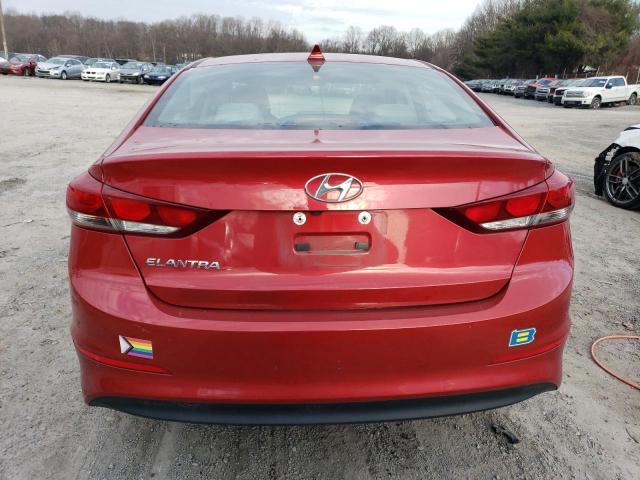 5NPD84LF1HH153258 - 2017 HYUNDAI ELANTRA SE RED photo 6