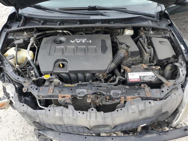 1NXBU4EE9AZ343999 - 2010 TOYOTA COROLLA BASE შავი ფოტო 11